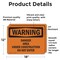 Signmission Danger Area Under Construction Do Not Enter OSHA Warning Sign, Vinyl Decal, 18in W x 12in L, 2PK OS-2PACK-WS-D-1218-L-12034 - alternate 6